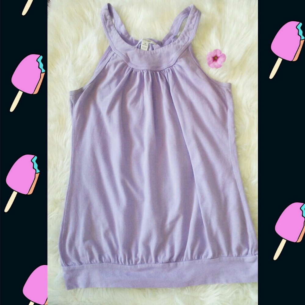 Purple halter top
